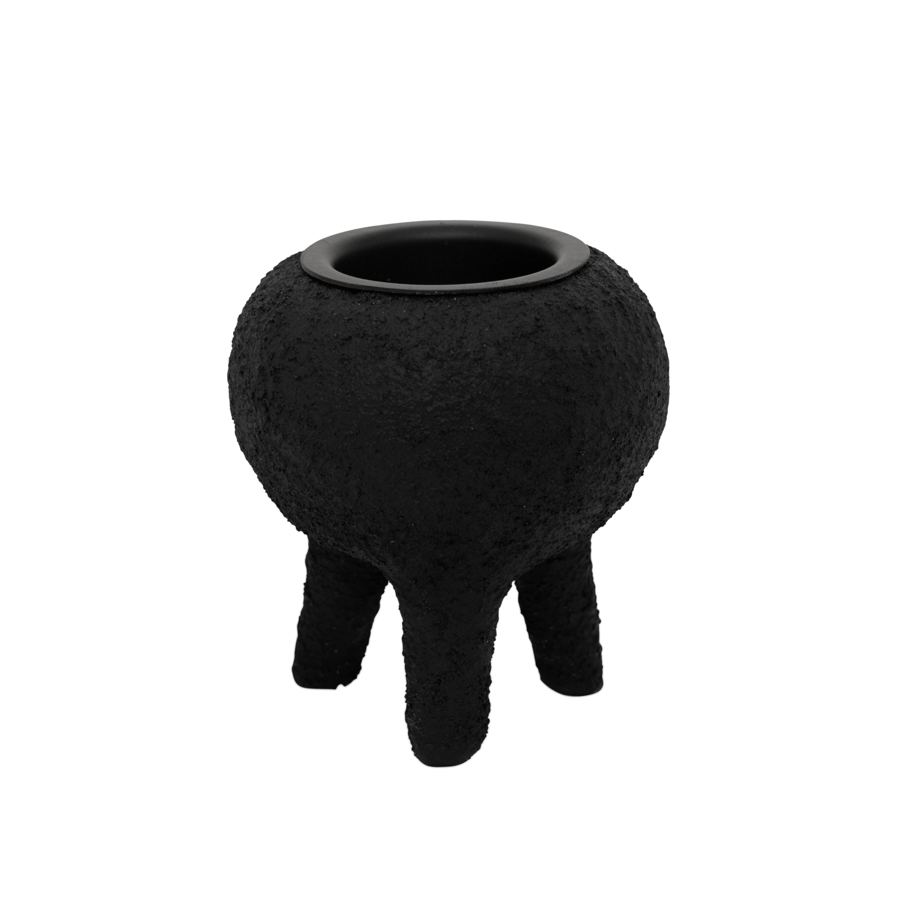 Black tealight holder