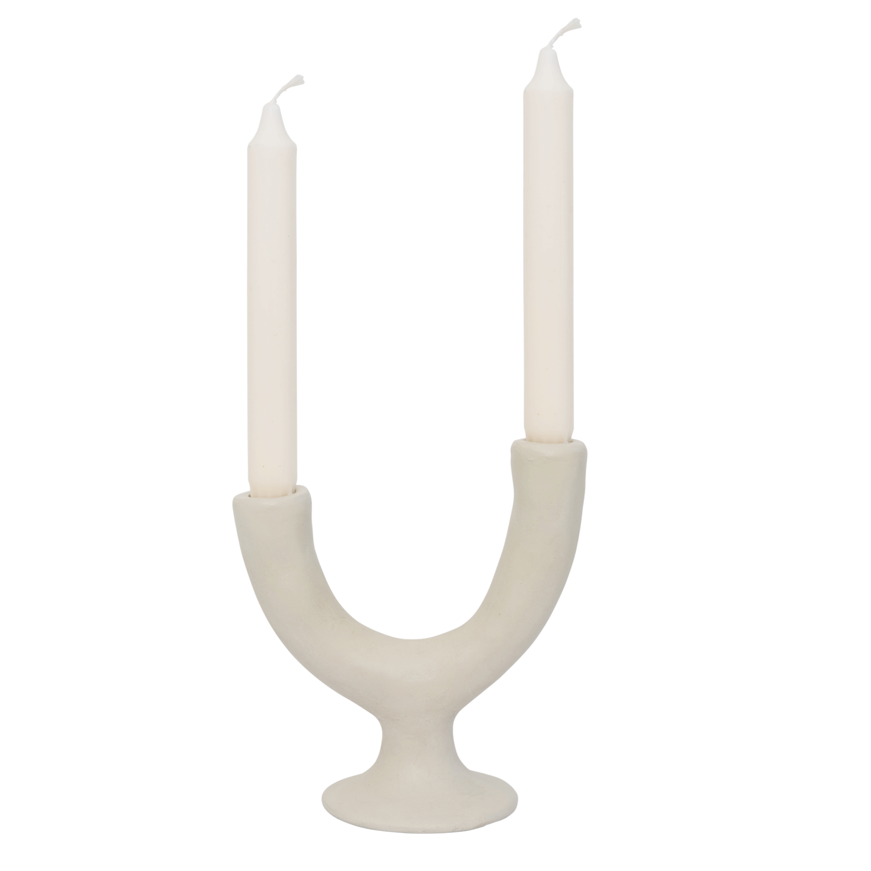 Two armed fog candle holder