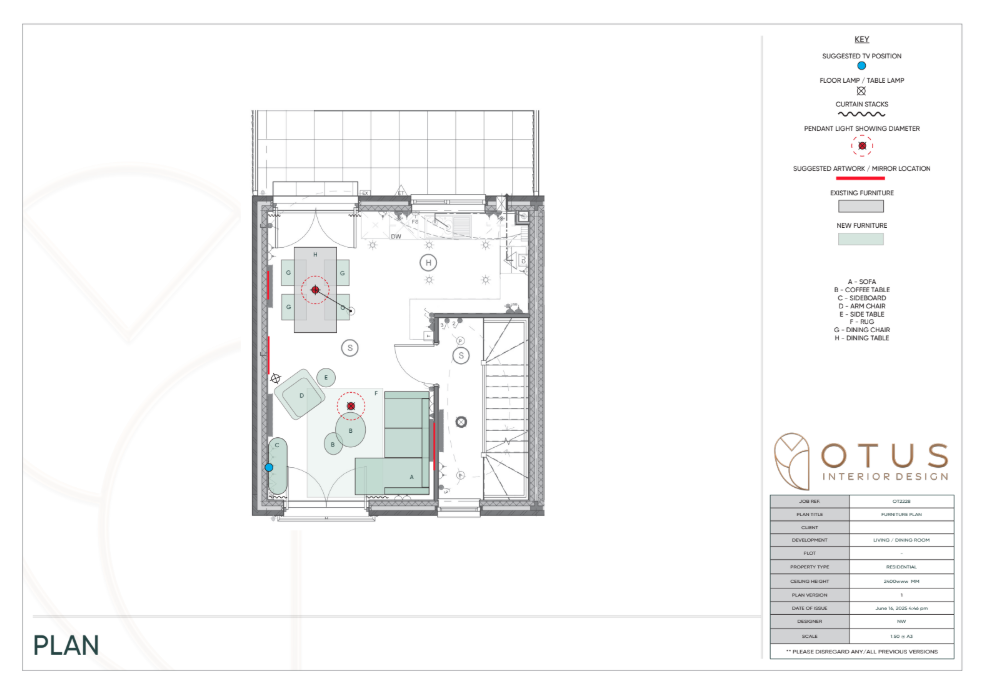 Open Plan Living Interior Design Stourbridge | Otus Interior Design